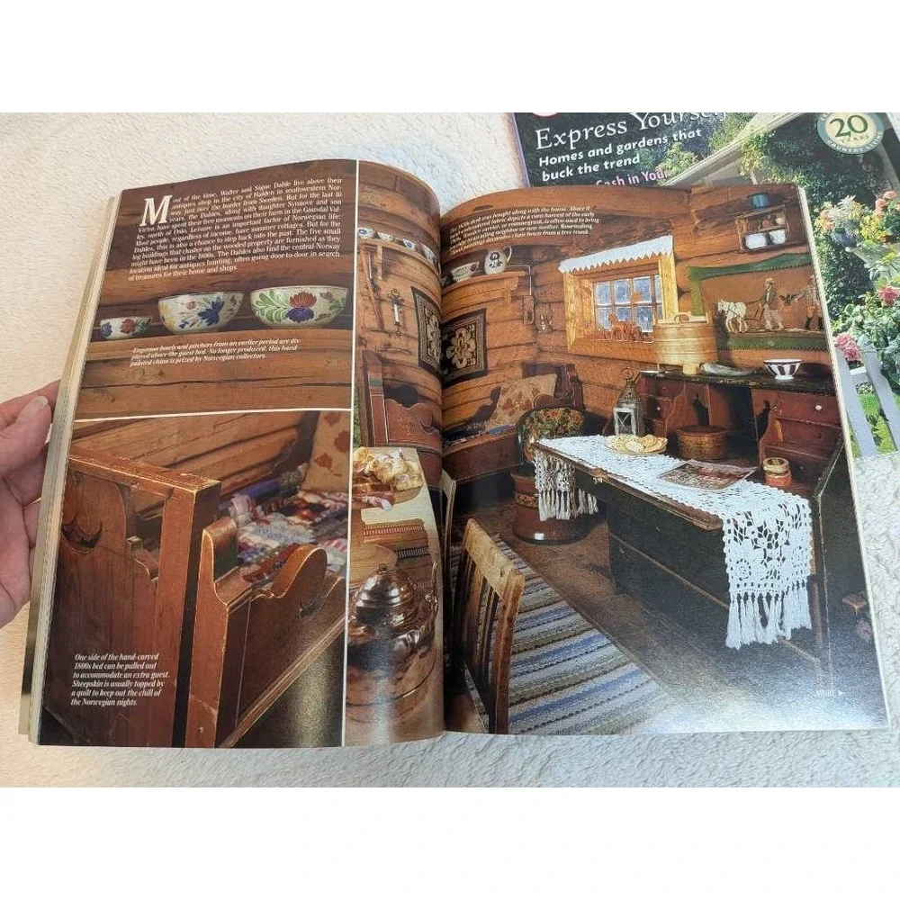 Country Living Magazine Lot - 5 Issues Decorating Cooking Antiques Real‎ Estate
